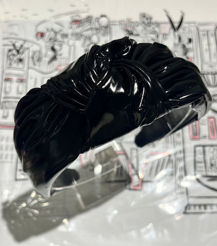 Image of Black Leather Headband