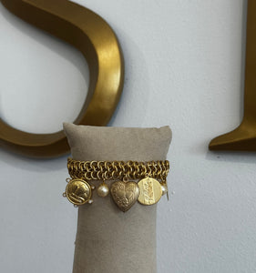 Gold Charm Bracelet