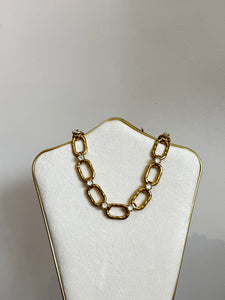 Gold Chain Necklace- Moonstone