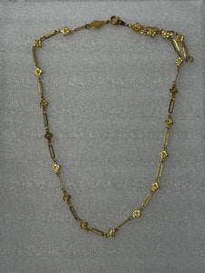 Flower Crystal Chain Necklace