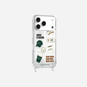 Iphone 17/18 Pro Max Patch Coffee Case Rings Mirror Printed