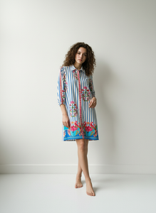Ava Striped Garden Dress