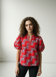 Raya Crimson Ascent Blouse