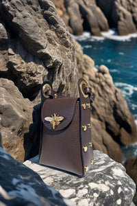 Crossbody Bee Bag Brown