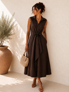 Sleeveless Stripe Dress