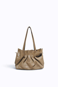 Crossbody Crinkle Bag- Taupe