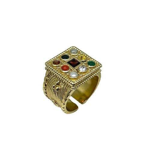 9 Planets Adjustable Ring