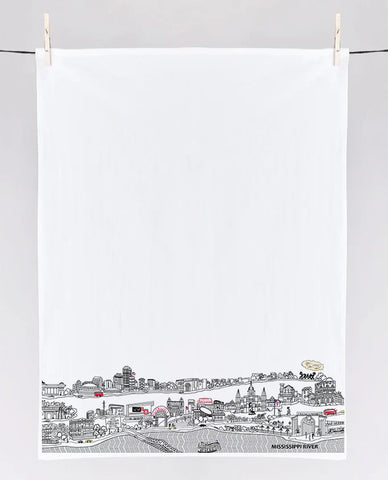 Image of New Orleans Skyline Tea Towel