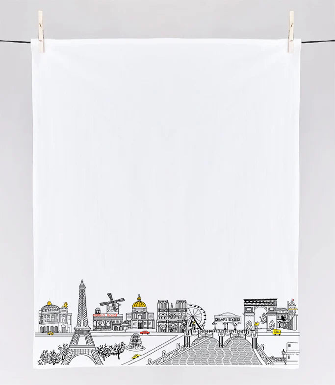 Paris Skyline Tea Towel