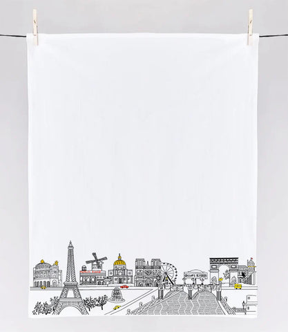 Image of Paris Skyline Tea Towel