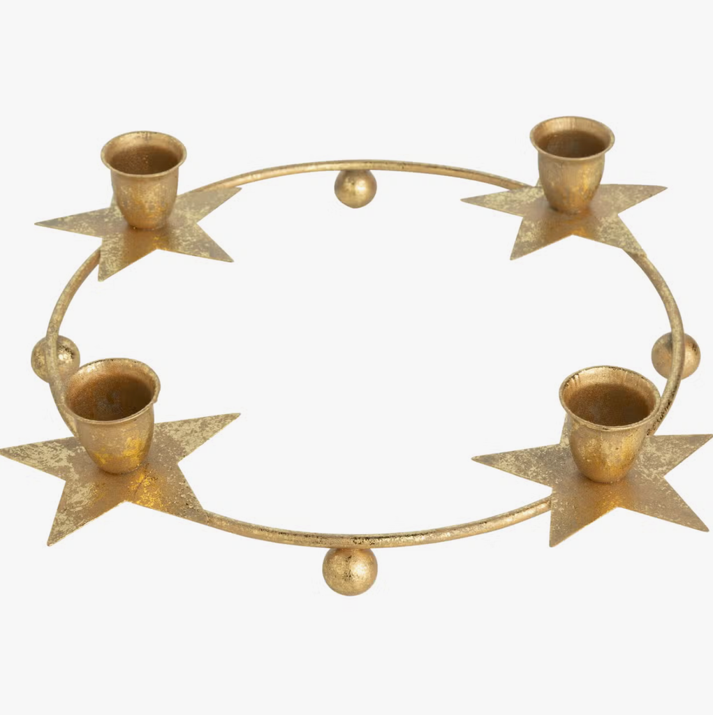 Stars and Taper Candle Holder