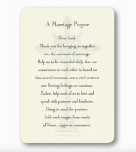 A Marriage Prayer card