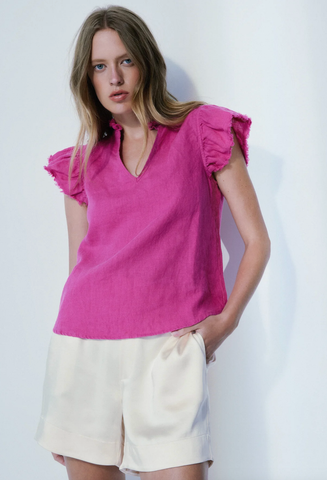 Image of Carrie Bright Pink Top