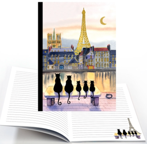 Black Cats of Paris Notebook