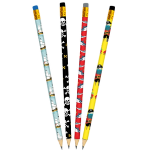 Pirate Pencils Set of 4