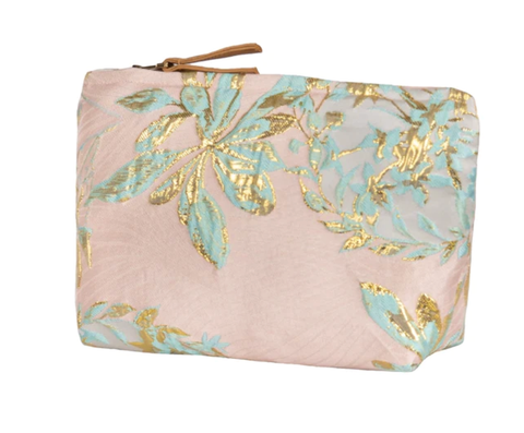 Image of Rose With Mint and Gold Lurex Bag Medium