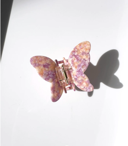 Image of Spring Butterfly Claw Hair Clip | Eco-Friendly | Pink Blossom