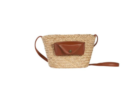 SMALL TRENDY BASKET WITH COLORFUL GLASSES HOLDER - LUNETTA CAMEL