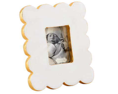Image of RECTANGLE SCALLOP MARBLE FRAME