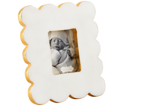 Image of RECTANGLE SCALLOP MARBLE FRAME