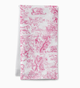 Dinner Napkin - Pink Toile