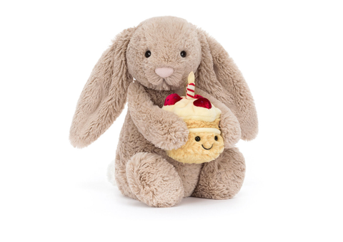 Image of Bashful Beige Bunny 'Birthday'