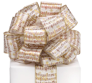 NOEL MUSIC NOTE RIBBON