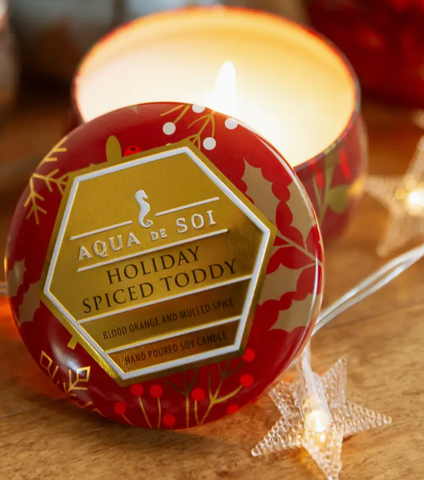 Gilded Cinnamon 9oz Aqua De Soy Candle Tin