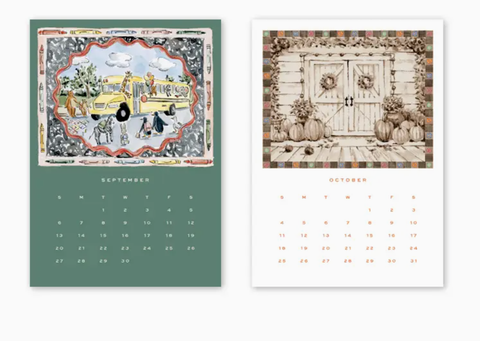 2026 Desktop Calendar with Easel