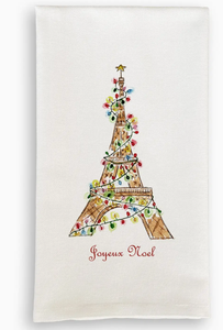 Eiffel Tower with Christmas Lights