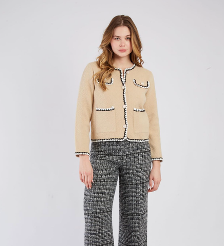 BALI KNIT SWEATER- BEIGE