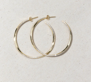 TWISTED HOOPS- 14K GOLD VERMEIL