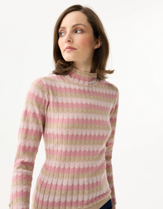 Striped Sweater- Pink