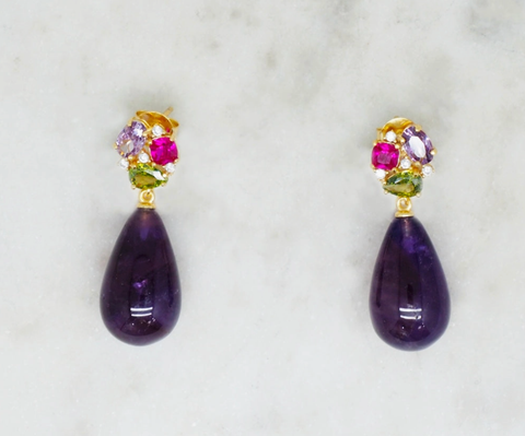 Dolce - Amethyst Earrings