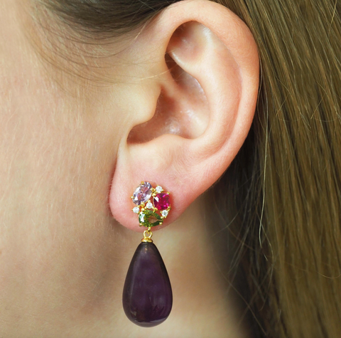 Image of Dolce - Amethyst Earrings