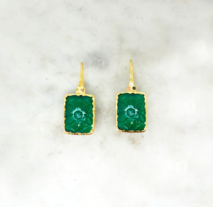 Green Onyx Earrings