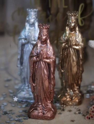 Image of Lourdes Mary Box of 3 - 3 Golds