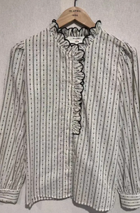 Black and White Blouse