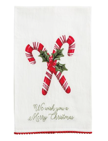 Image of Candy Cane Printed Towel