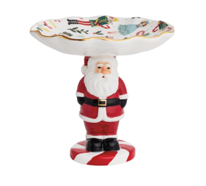 Santa Pedestal Candy Dish