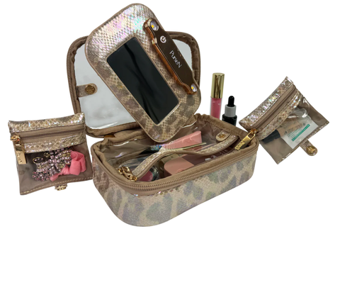 Image of Litt Mini Organizer • Glimmer Leopard