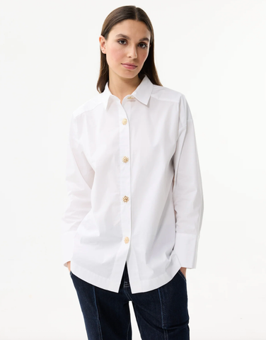 Blouse With Sun Buttons - White