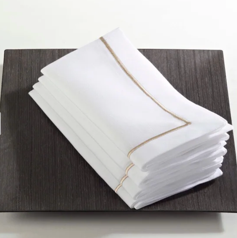 Embroidered Line Design Napkin