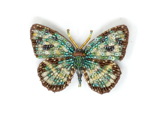 Four Spot Sailor Butterfly Brooch Pin