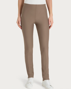 Cigarette pants with slits- Pine Bark