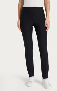 Cigarette pants with slits- Black