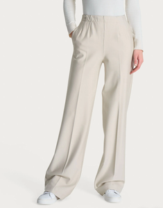 Wide Pants with Pockets in Compact - Cream