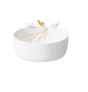 Porcelain Stories Decorative Bird Bowl