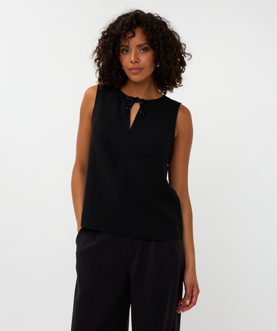 Image of Bow Sleeveless Top