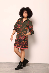 Ava Olive Trails Dress